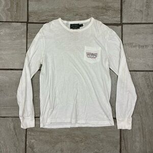 Ralph Lauren Polo Country Authentic Dry Goods White Custom Fit Long Sleeve Shirt